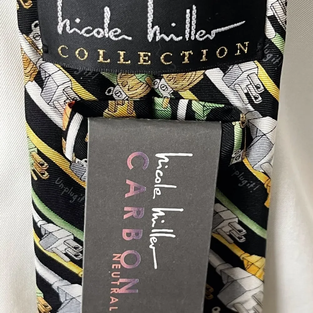 Super Fun Nicole Miller Silk Necktie